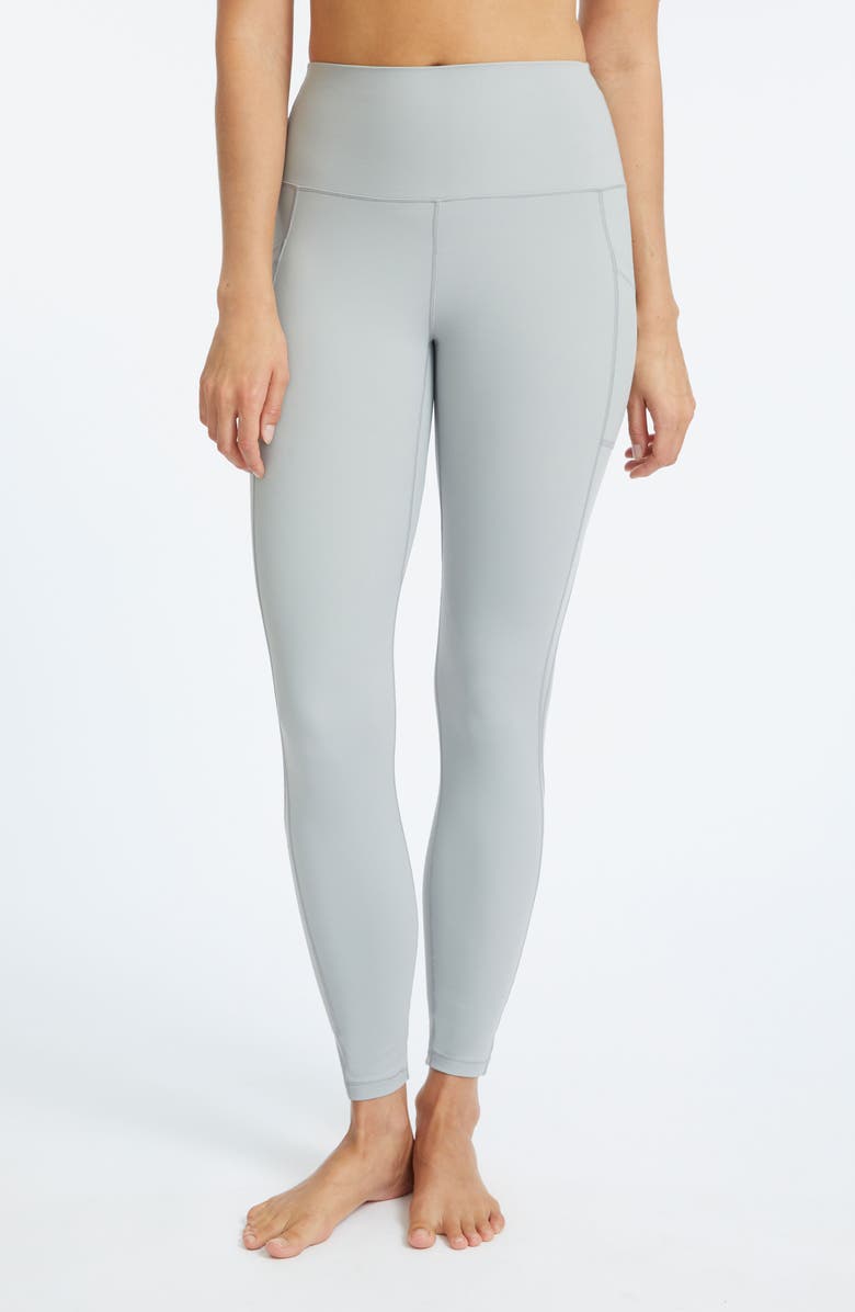 YogaWorks High Waist Side Pocket Leggings, Main, color, 