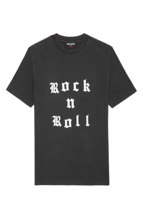 ZADIG & VOLTAIRE ZADIG & VOLTAIRE EDWIN ROCK 'N' ROLL EMBELLISHED GRAPHIC T-SHIRT