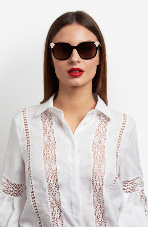 Carolina Herrera 53mm Rectangular Sunglasses