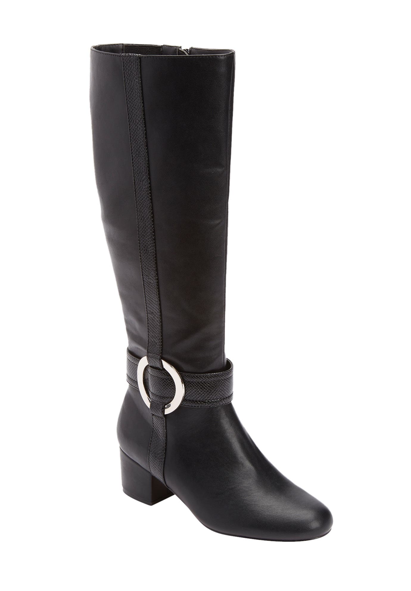 Comfortview The Vale Tall Wide Calf Boot, Main, color, Black