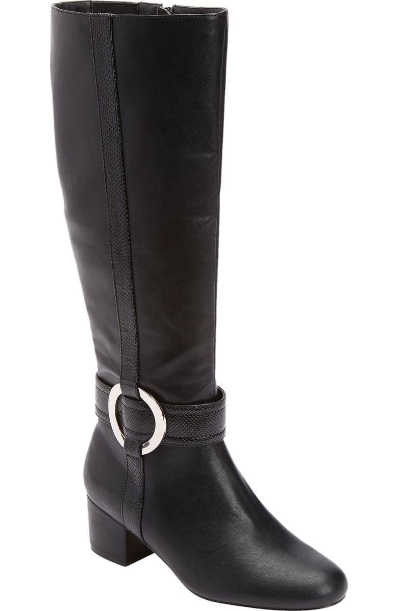 Comfortview The Vale Tall Wide Calf Boot, Main, color, Black