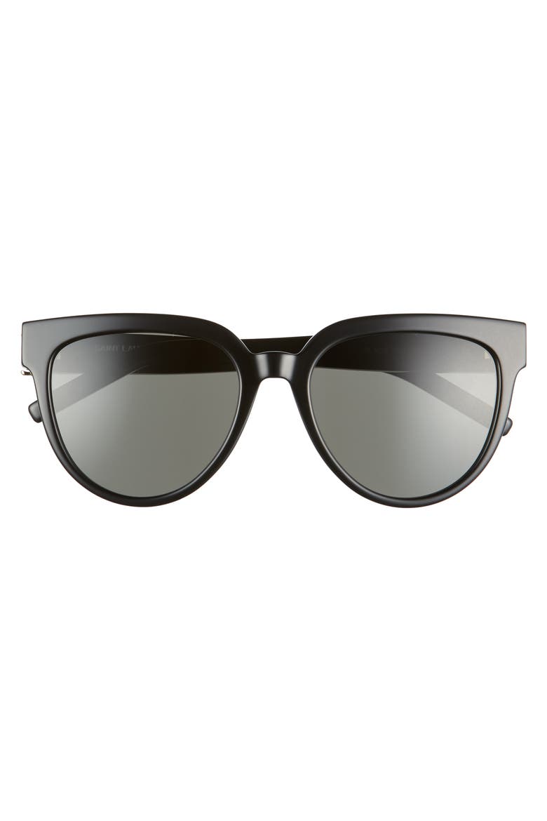 54mm Cat Eye Sunglasses, Alternate, color, BLACK/ GREY