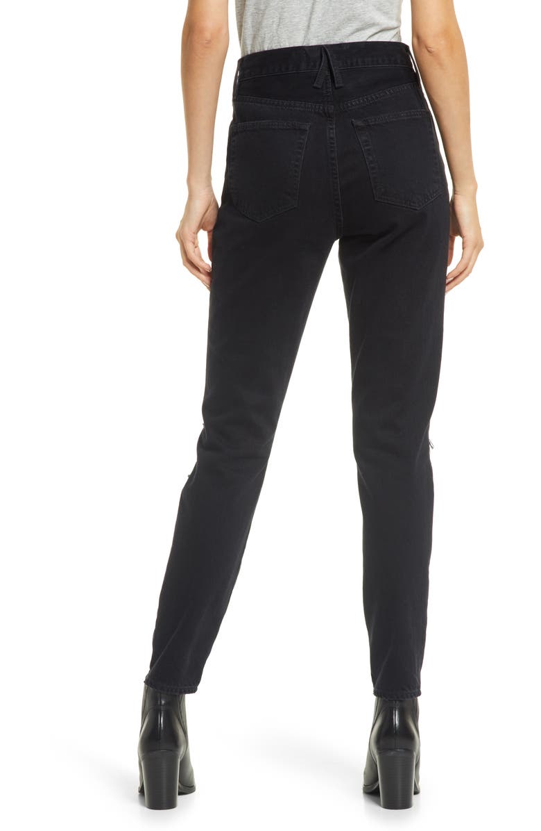 SLVRLAKE Beatnik High Waist Ankle Slim Skinny Jeans, Alternate, color,