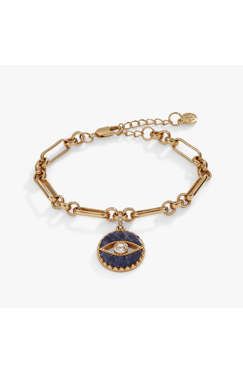 Alex and Ani Evil Eye Chain Bracelet, Main, color, Gold
