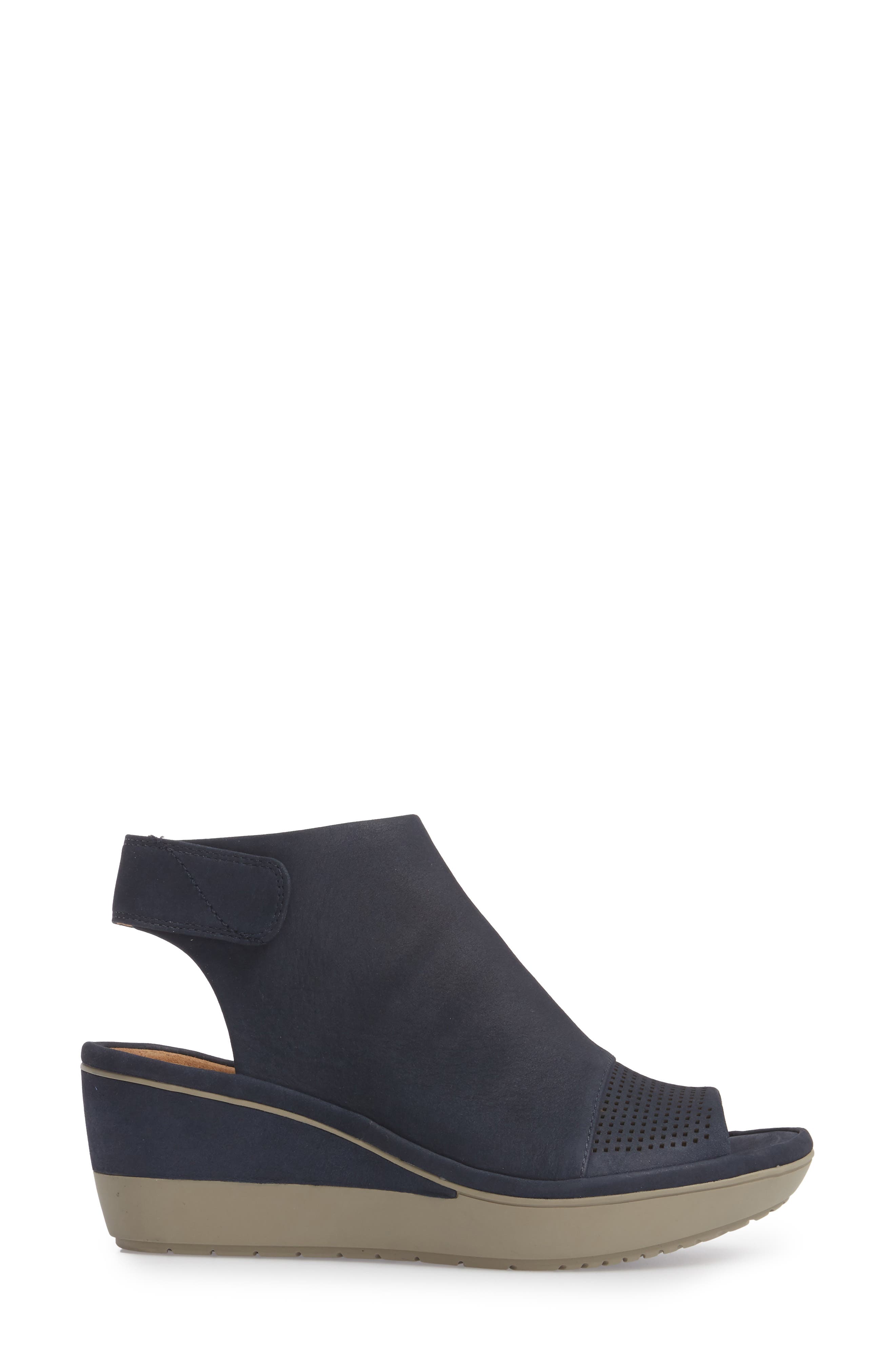 Wynnmere Abie Wedge Sandal, Alternate, color, NAVY NUBUCK