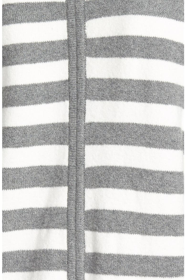 Split Back Boyfriend Sweater, Alternate, color, GREY DARK HEATHER STRIPE
