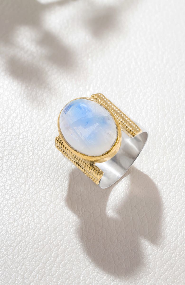 YS GEMS Oval Gemstone Ring, Alternate, color, Blue