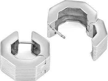イヤリング Small Aurelia Earring - Ivi - Silver - IVI Los Angeles Small Aurelia Octagon Hoop Earrings | Nordstrom