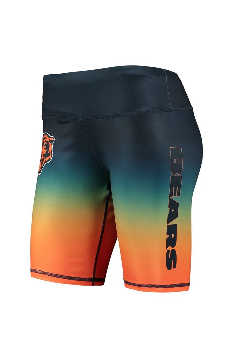 FOCO Women's FOCO Navy Chicago Bears Gradient Biker Shorts, Alternate, color, 