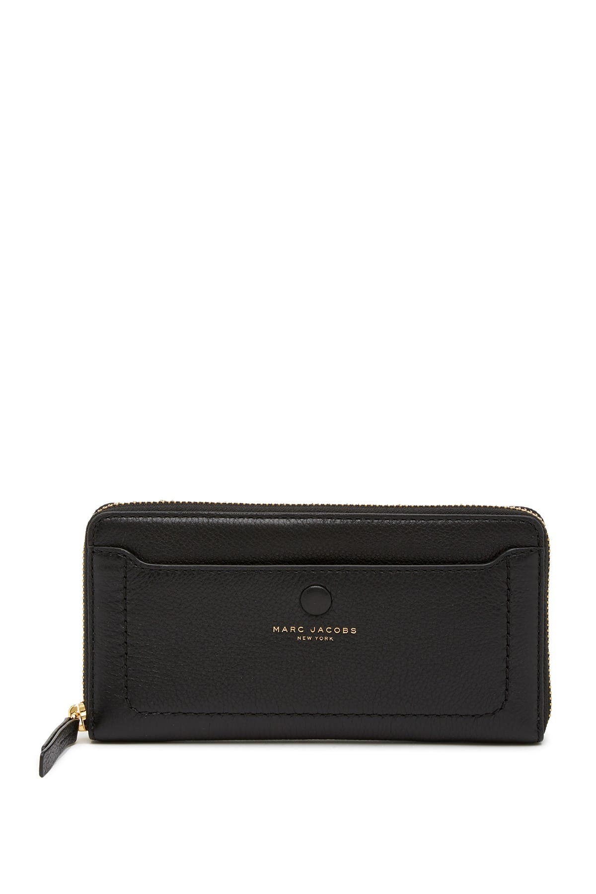 Marc Jacobs Leather Vertical Zip-Around Wallet, Main, color, 