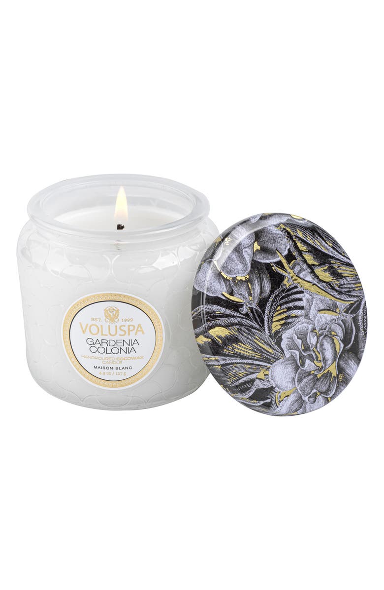 Voluspa Gardenia Colonia Petite Jar Candle, Main, color, 