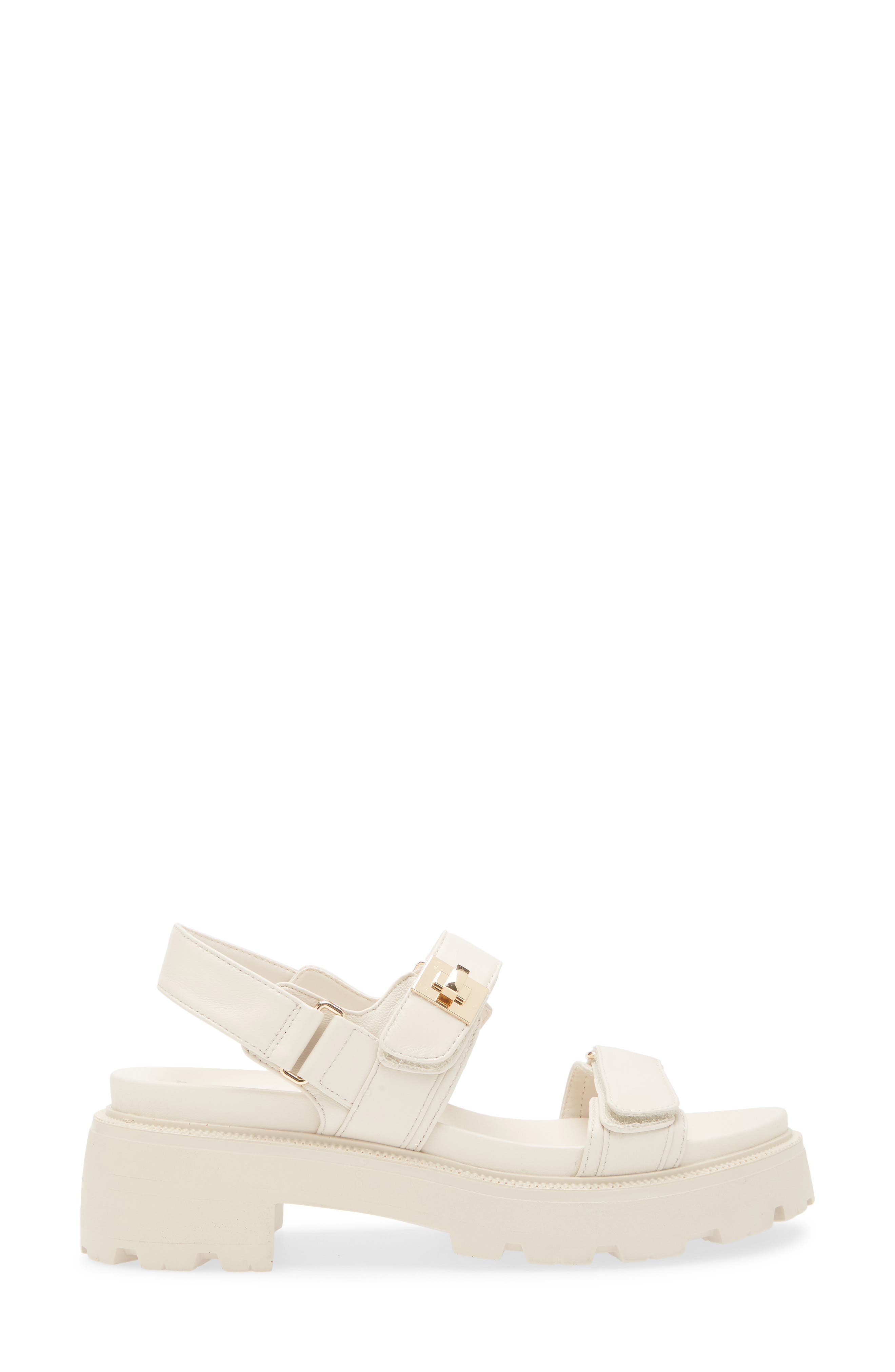 Supermona Lug Sole Slingback Sandal, Alternate, color, BONE LEATHER