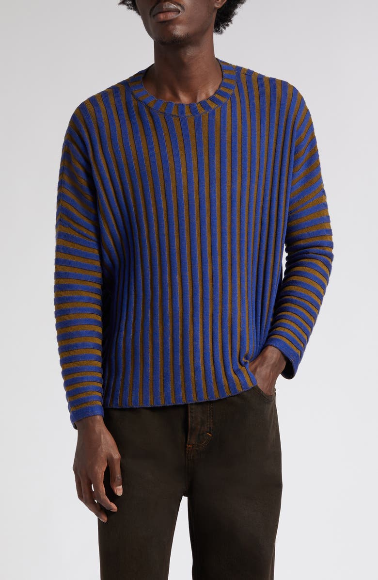 Eckhaus Latta Keyboard Ribbed Wool Sweater, Main, color, 