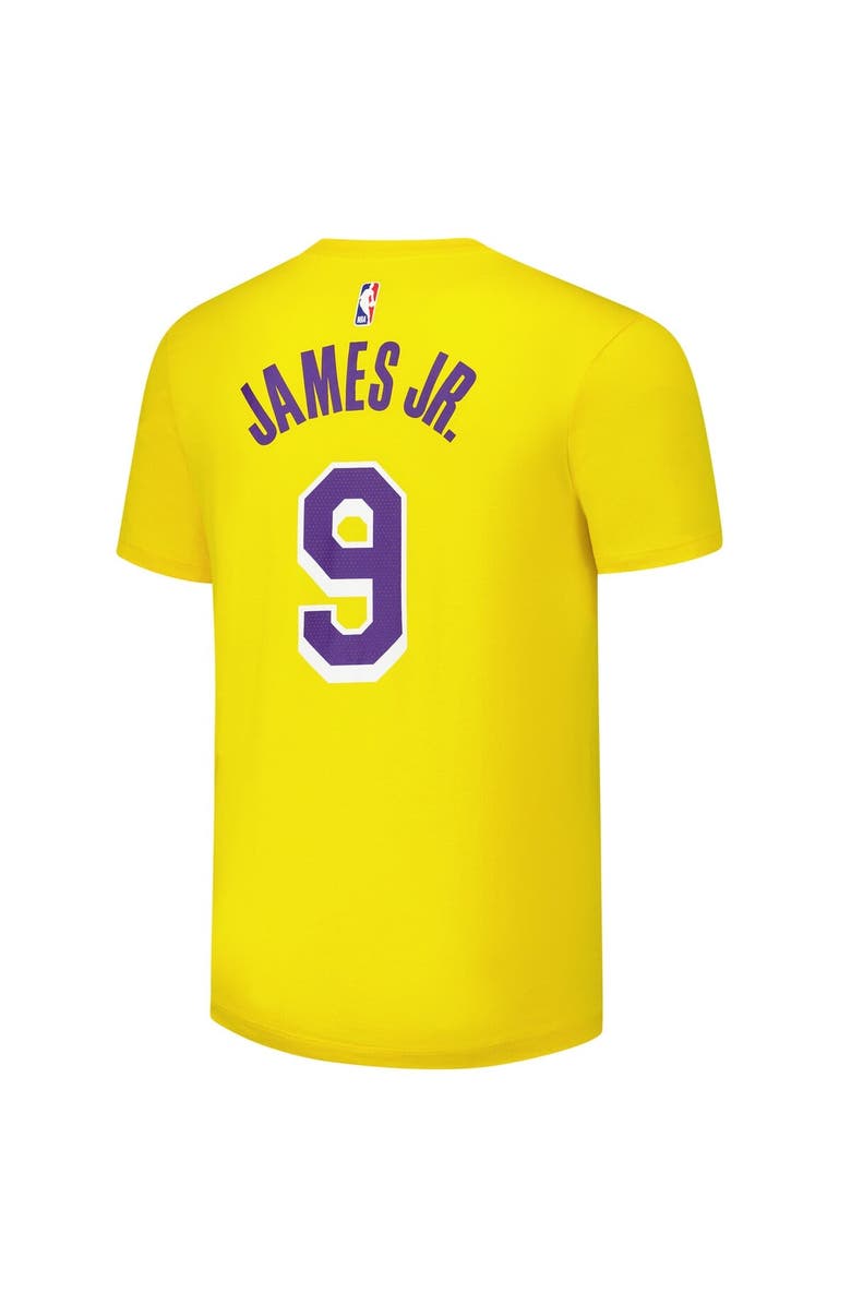 Nike Unisex Nike Bronny James Gold Los Angeles Lakers Name & Number T-Shirt, Alternate, color,
