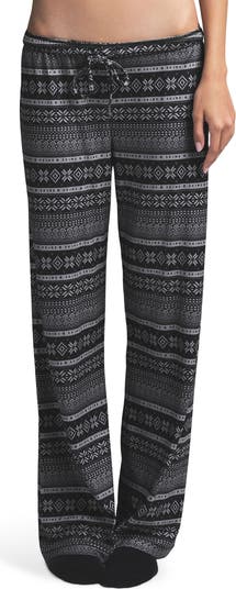 SKIMS Logo Plush Pointelle Pajama Pants | Nordstrom