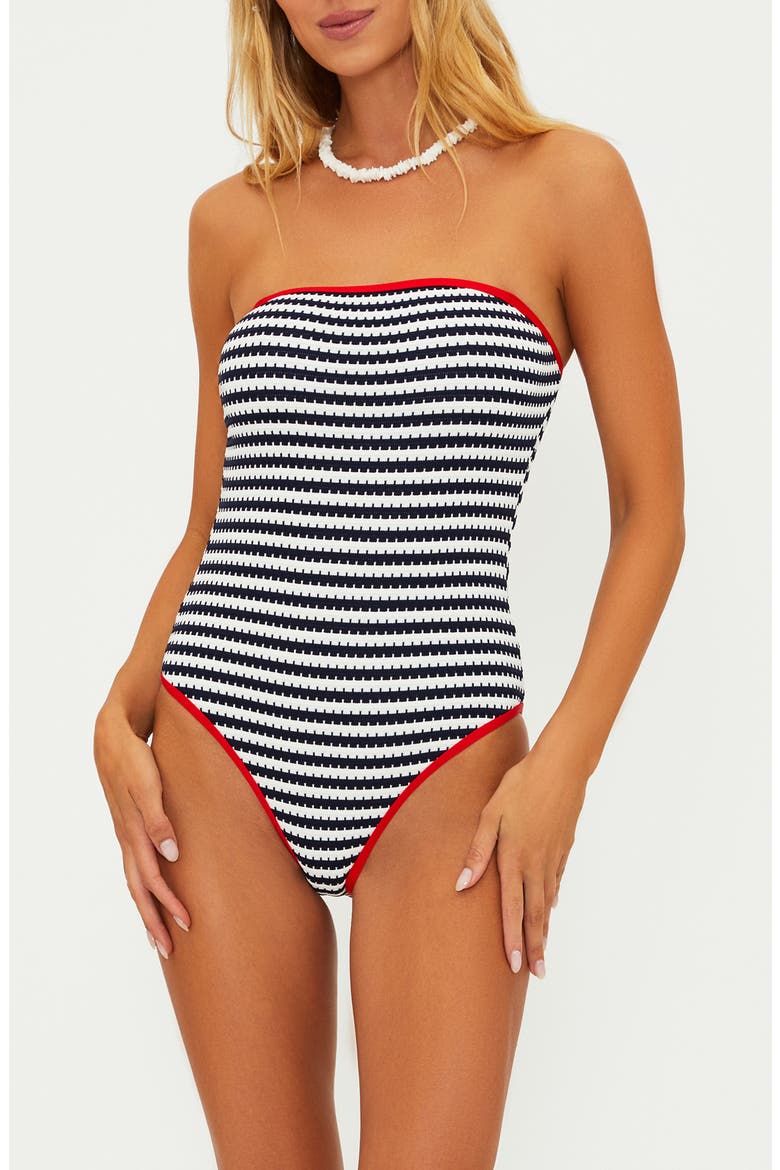 Amber One-Piece Swimsuit, Main, color, INDIGO MID