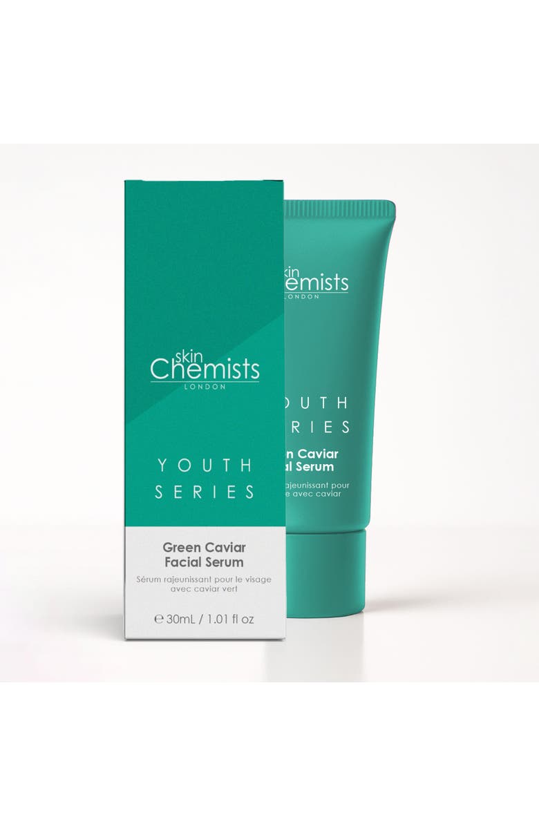 SKINCHEMISTS Youth Series Green Caviar Facial Serum 30ml, Alternate, color, White