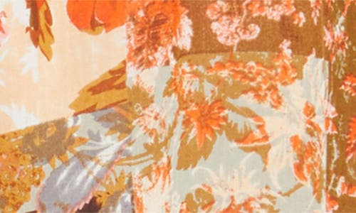 Talisman The Label Temple Floral Patchwork Print Wide Leg Jumpsuit