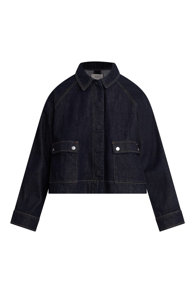 The Patch Pocket Denim Swing Jacket, Alternate, color, RINSE