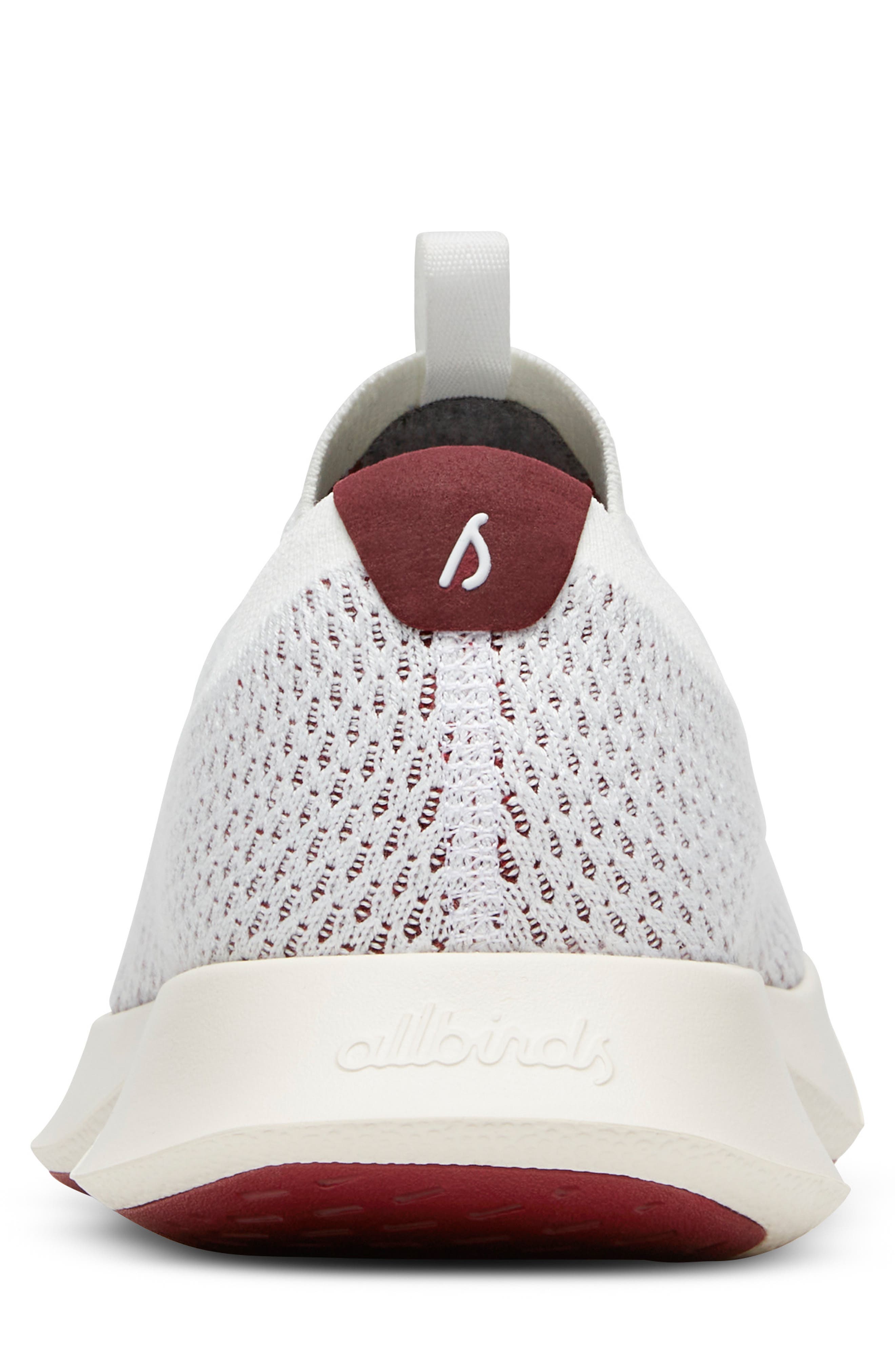 Allbirds Tree Dasher Relay Sneaker, Alternate, color, Blizzard/ Thunder Red