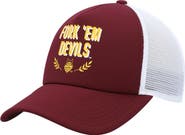 adidas Men's adidas Maroon Arizona State Sun Devils Phrase Foam Front Trucker Adjustable Hat