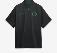 Nike Men's Nike Black Oregon Ducks 2026 Sideline Short Sleeve Quarter-Zip Coach Jacket