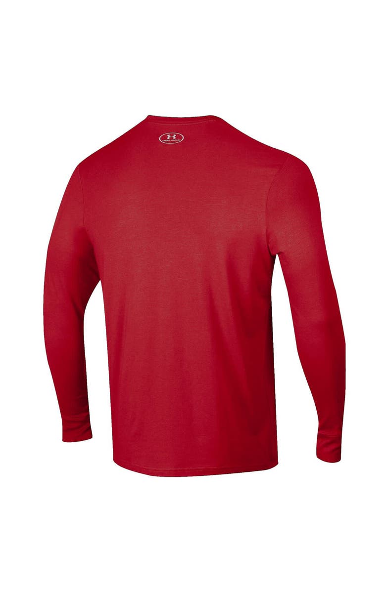 Under Armour Men's Under Armour Red Maryland Terrapins 2025 Sideline Football Performance Long Sleeve T-Shirt, Alternate, color, Red