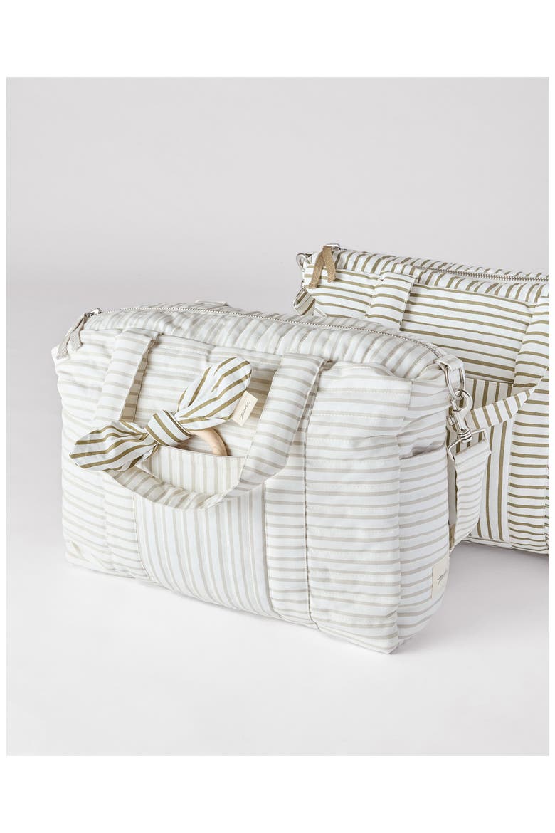Stripes Away Diaper Bag, Alternate, color, STRIPES AWAY OLIVE