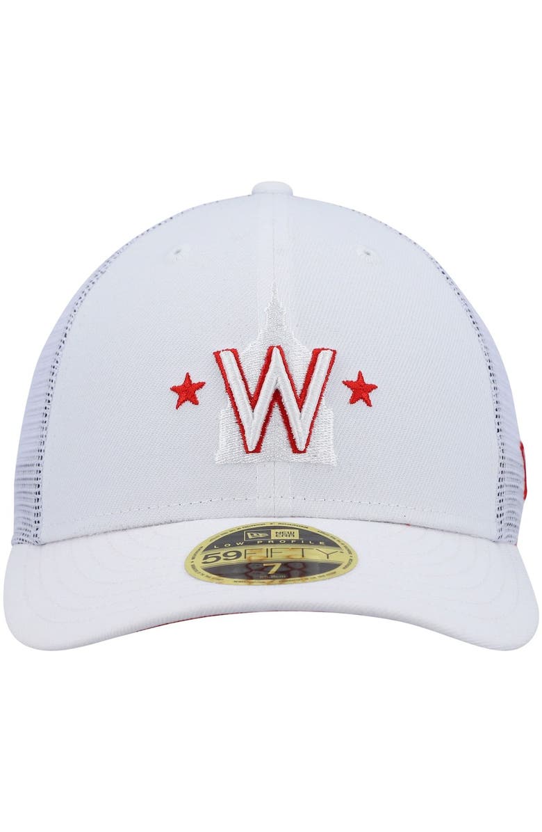 New Era Men's New Era White Washington Nationals 2022 Batting Practice Low Profile 59FIFTY Fitted Hat, Alternate, color, White