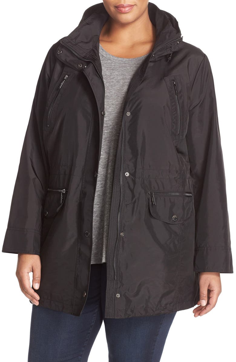 MICHAEL Michael Kors Water Repellent Hooded Anorak, Main, color, 