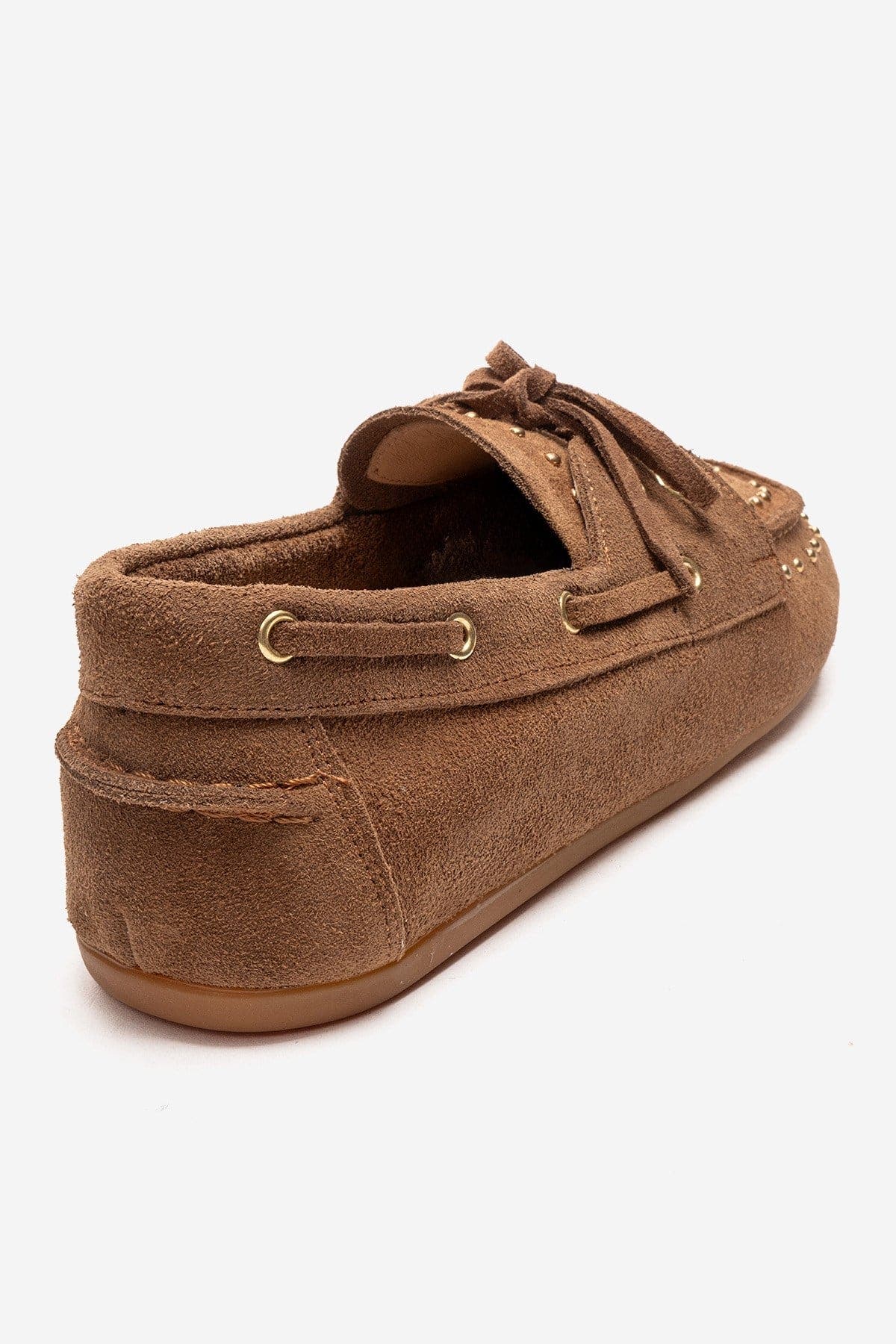 Forever & Always Shoes Cuesta Leather Lace Up Loafer, Alternate, color, Cognac Suede