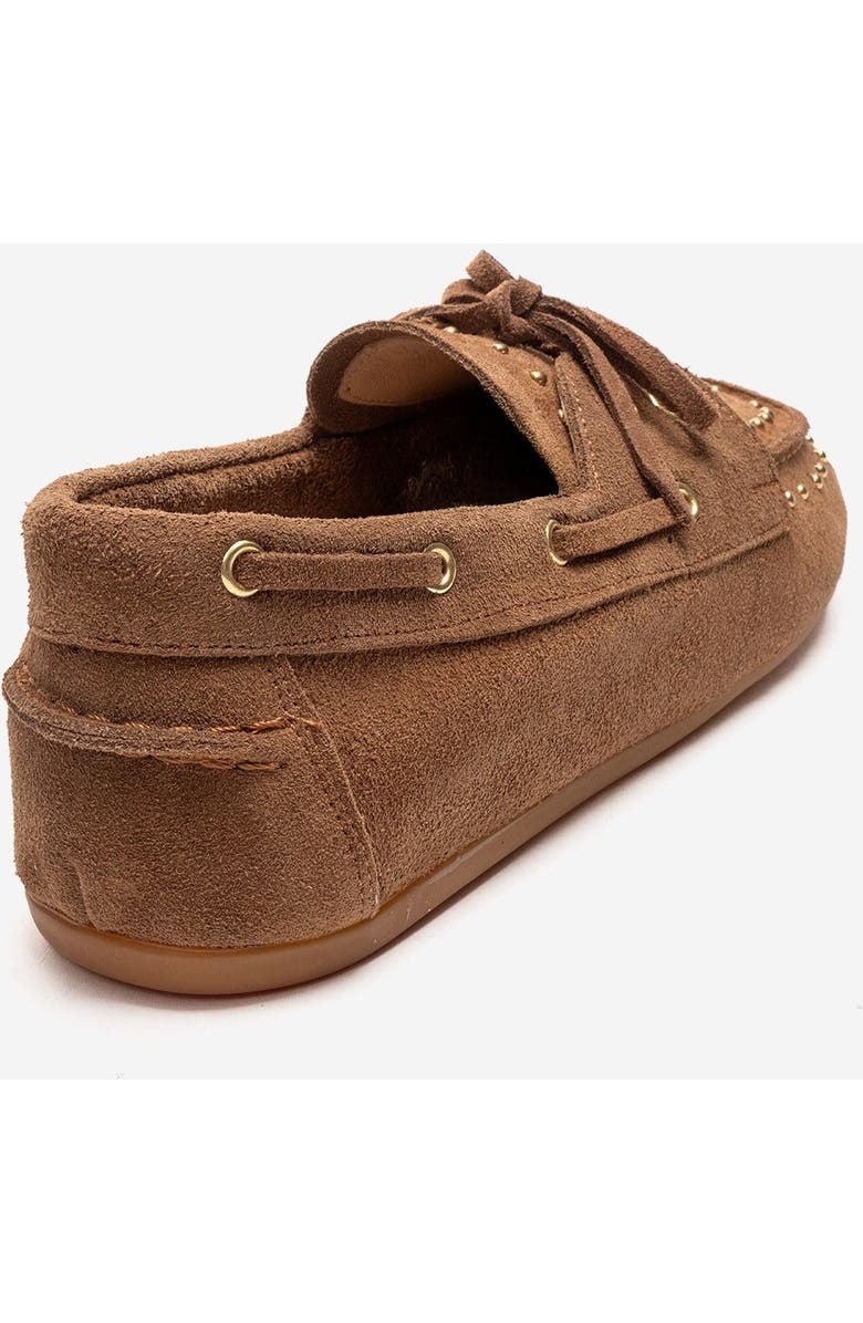 Forever & Always Shoes Cuesta Leather Lace Up Loafer, Alternate, color, Cognac Suede