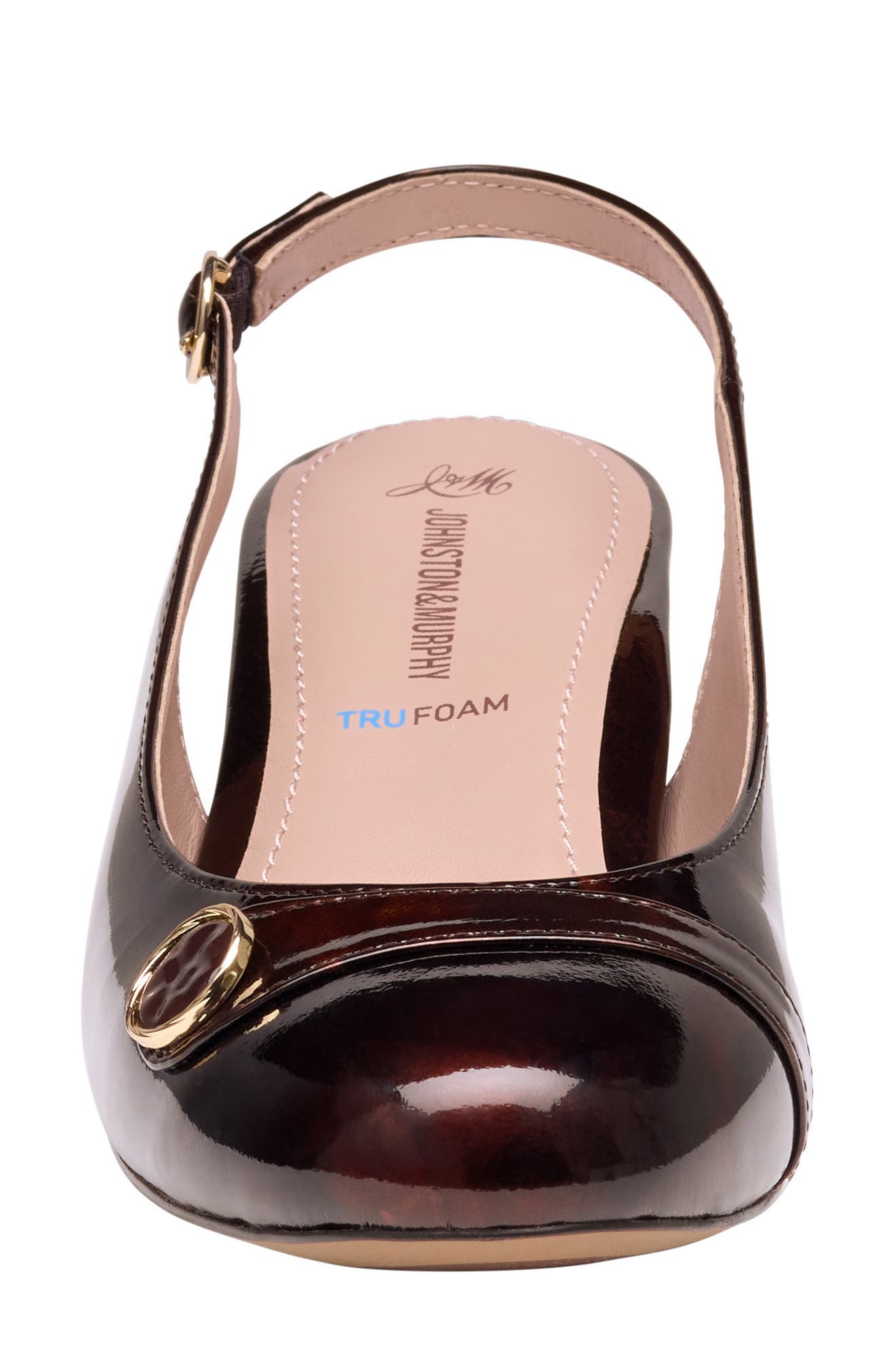 Sienna Slingback Pump, Alternate, color, DARK BROWN LEATHER