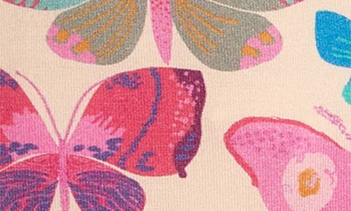 Magnetic Me All A-flutter Butterfly Print Footie In Pink