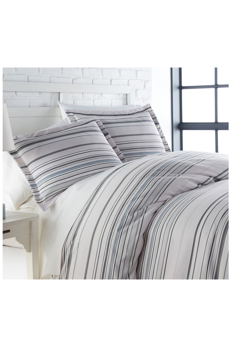 Stripe Collection - Luxury Premium Oversized Comforter Set, Main, color, GRAY