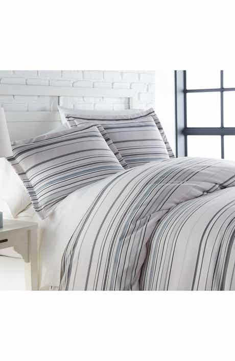 SOUTHSHORE FINE LINENS Stripe Collection - Luxury Premium Oversized Comforter Set