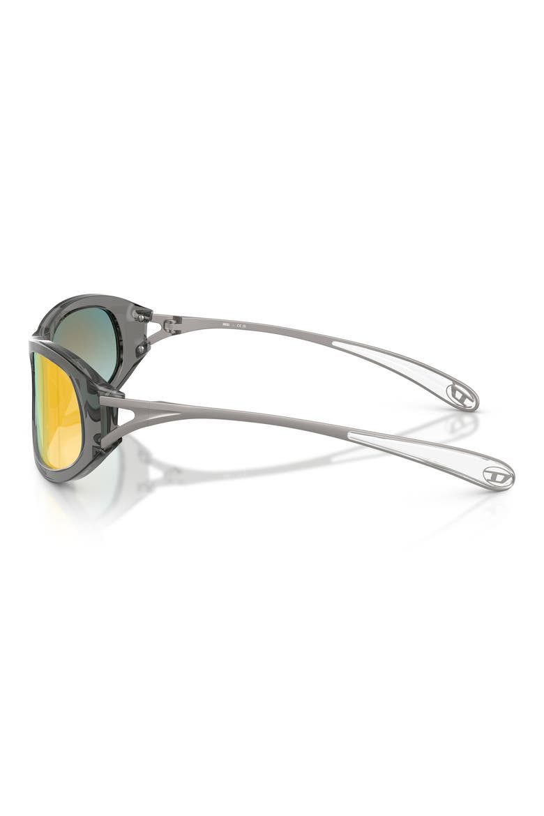 DL2007U 57mm Gradient Cat Eye Sunglasses, Alternate, color, TRANSPARENT GREY / GREEN BROWN