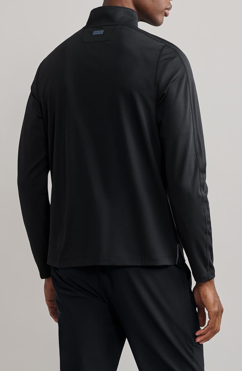 Rhone Rise Quarter Zip Pullover, Alternate, color, Black
