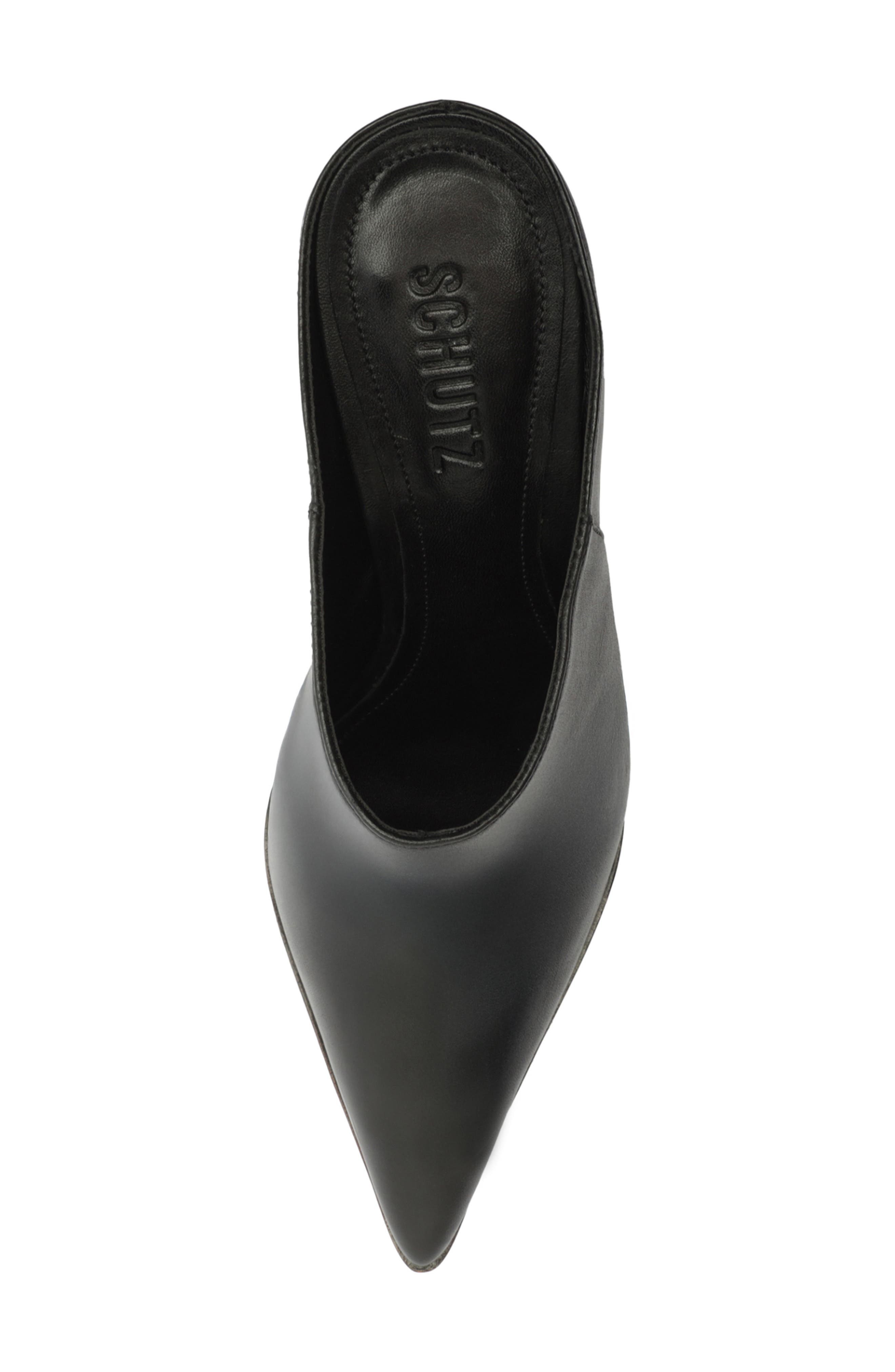 Schutz Mikki Pointed Toe Mule, Alternate, color, Black