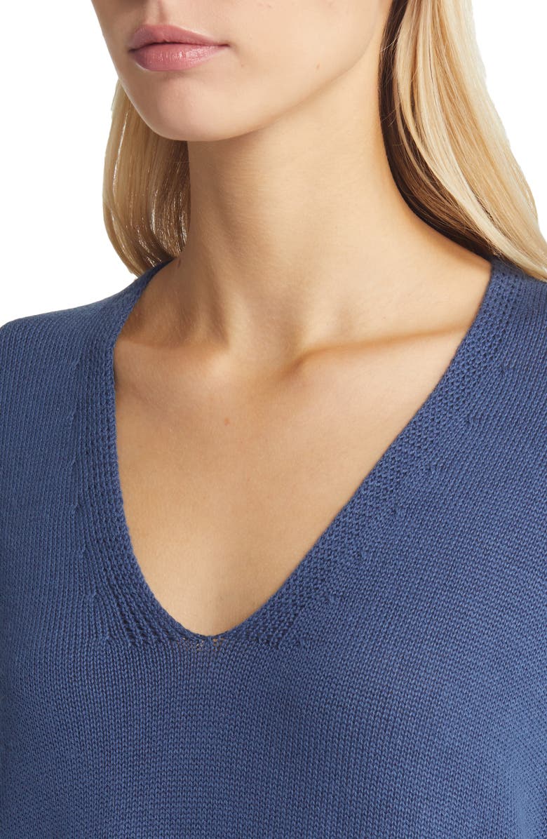 Eileen Fisher Boxy V-Neck Sweater, Alternate, color, 