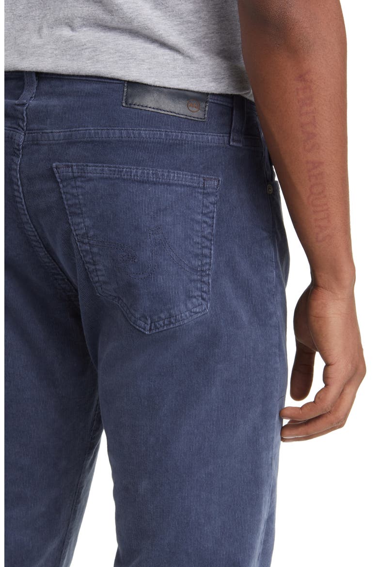 Tellis Slim Fit Corduroy Pants, Alternate, color, SULFUR BLUE NOTE
