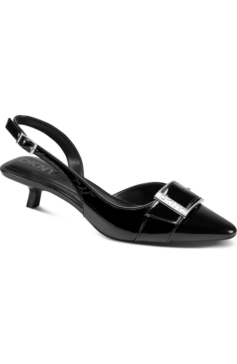 DKNY Naylor Pointed Toe Slingback Pump, Main, color, Black