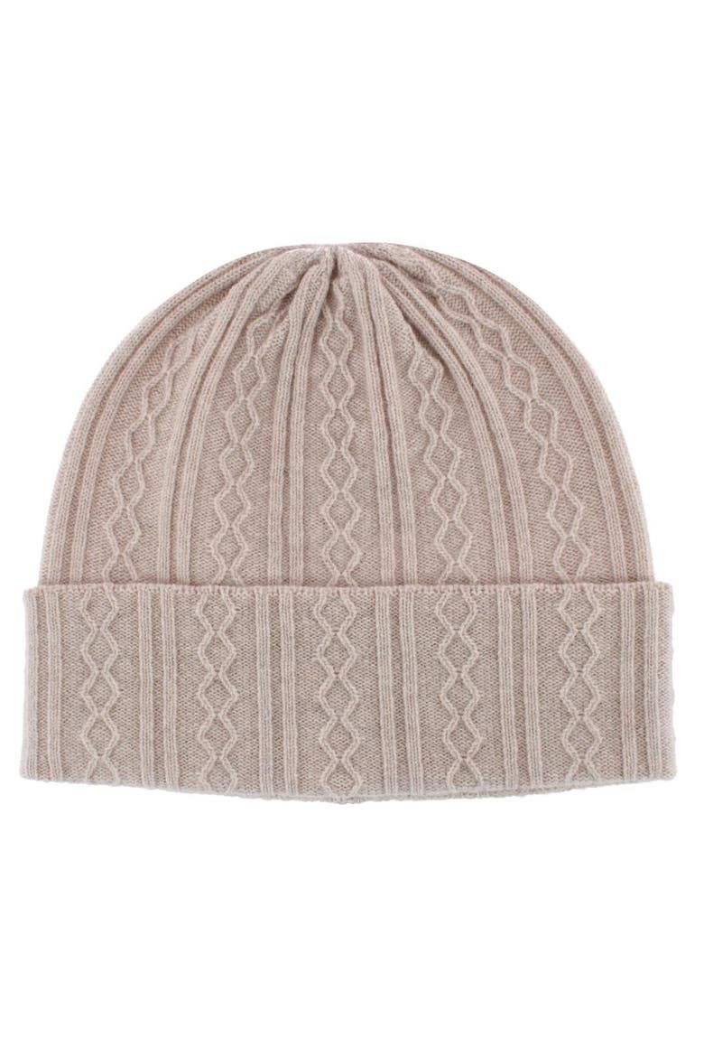 The Windsor Merino Wool Cable Knit Beanie, Main, color, Ivory