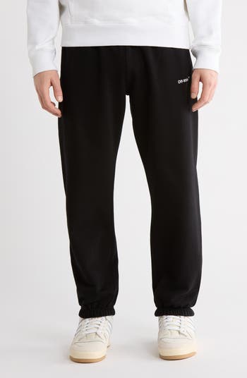 Off-White Slim Fit Single Arrow Cotton Sweatpants