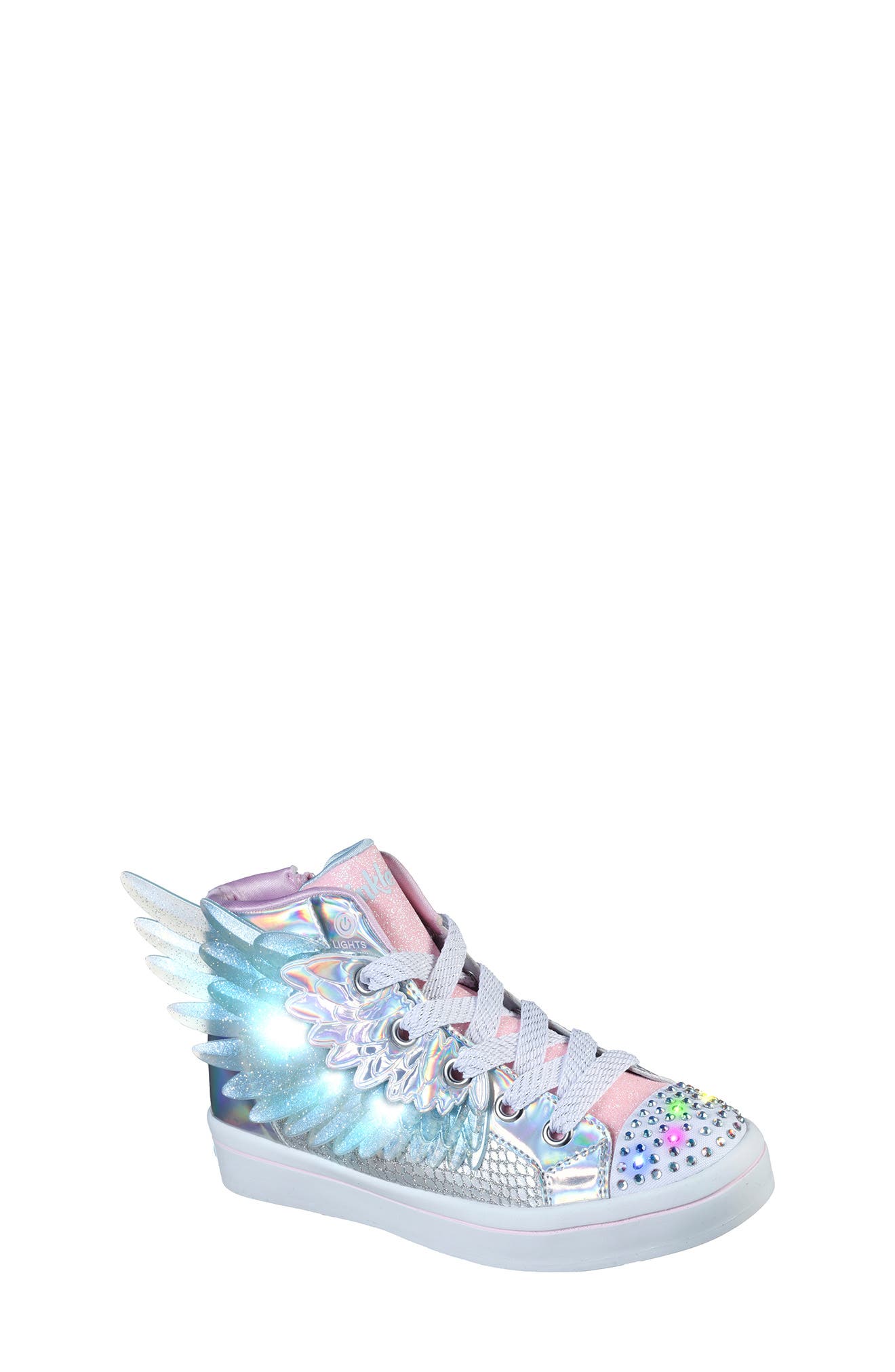 SKECHERS Twi-Lites 2.0 Light-Up High-Top Sneaker, Main, color, 