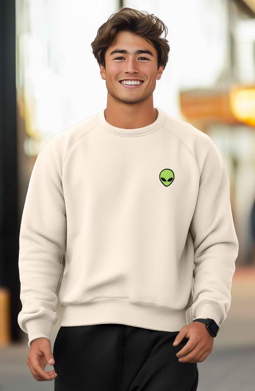 Dalix Alien Fleece Sweatshirt In Natural