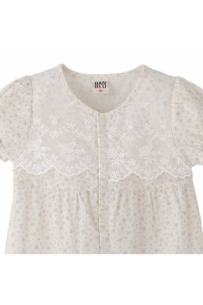 Lace Blossom Romper, Alternate, color, Ivory