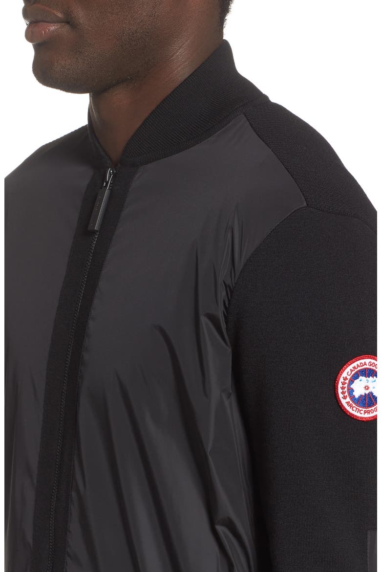 Windbridge Regular Fit Sweater Jacket, Alternate, color, BLACK