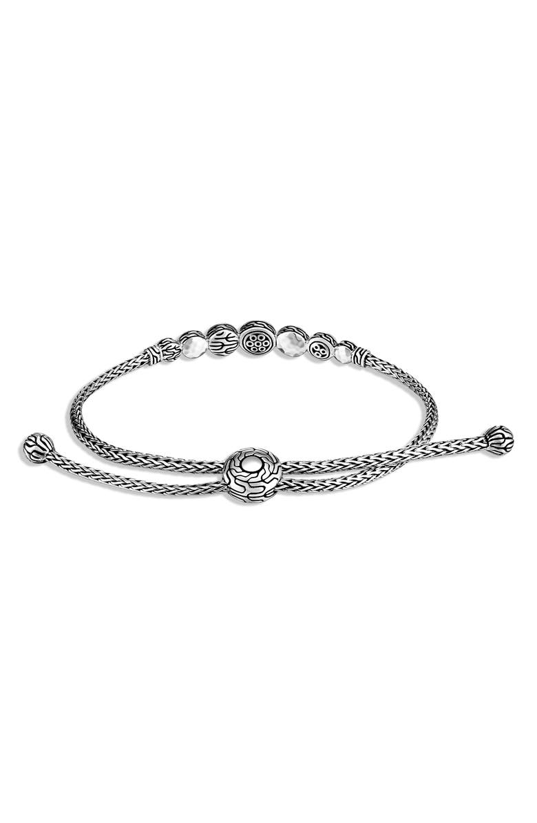 John Hardy Dot Hammered Adjustable Bracelet, Alternate, color, 