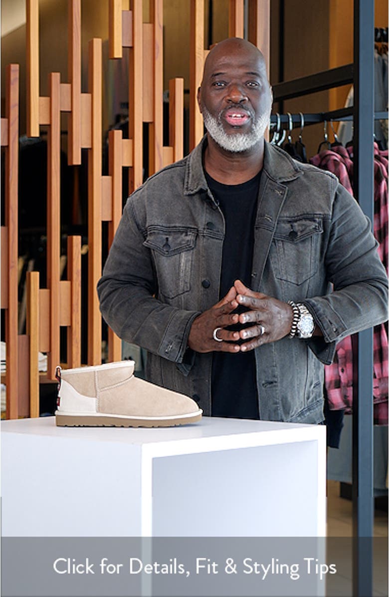 Classic Ultra Mini Genuine Shearling Boot, sales video thumbnail